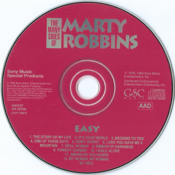 Marty Robbins : The Many Sides Of Marty Robbins 40 All-Time Greatest Hits! (3xCD, Comp)