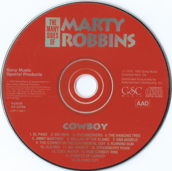 Marty Robbins : The Many Sides Of Marty Robbins 40 All-Time Greatest Hits! (3xCD, Comp)