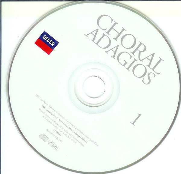 Various : Choral Adagios (2xCD, Comp)