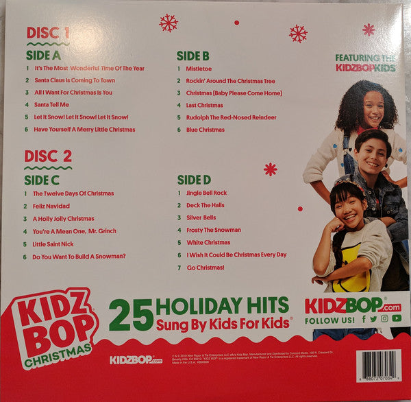 Kidz Bop Kids : Kidz Bop Christmas (LP, Gre + LP, Red + Ltd)