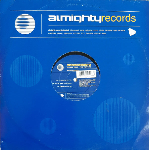 Abbacadabra : Voulez Vous / The Visitors (12")