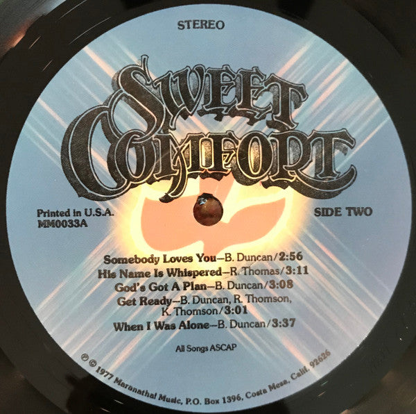 Sweet Comfort* : Sweet Comfort (LP, Album, RP, Mon)