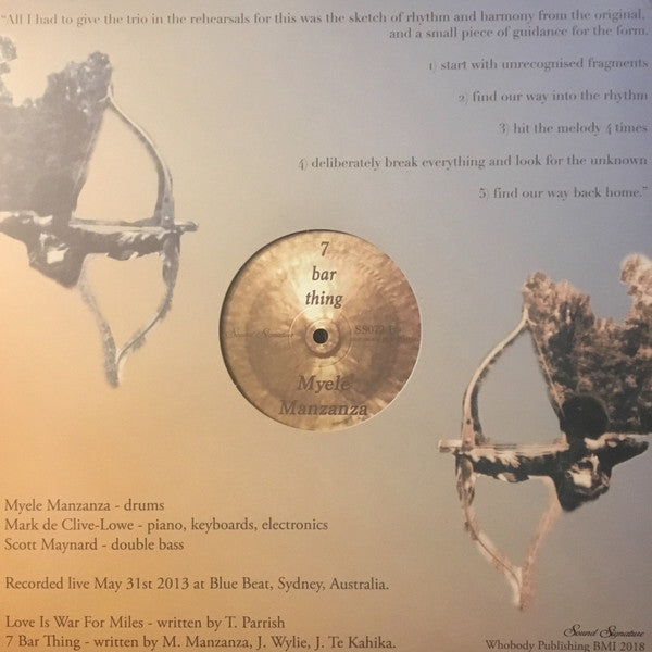 Myele Manzanza : Love Is War For Miles (12")