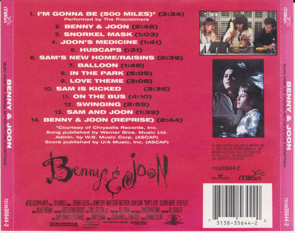 Rachel Portman : Benny & Joon (Music From The Original Motion Picture Soundtrack) (CD, Album)