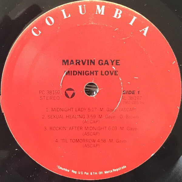 Marvin Gaye : Midnight Love (LP, Album, RE)