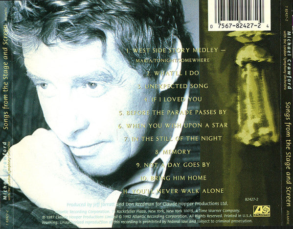 Michael Crawford With The London Symphony Orchestra : Songs From The Stage And Screen (CD, Album)