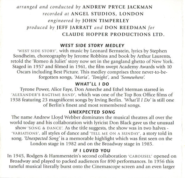 Michael Crawford With The London Symphony Orchestra : Songs From The Stage And Screen (CD, Album)