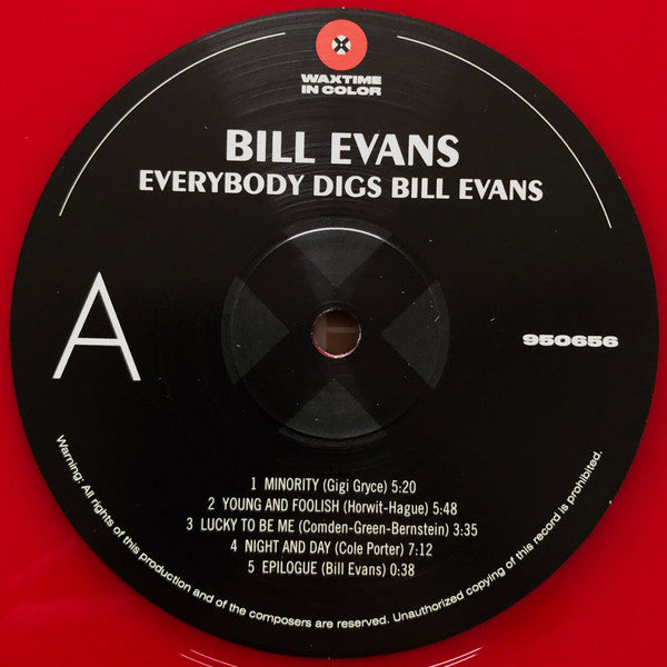 Bill Evans : Everybody Digs Bill Evans (LP, Album, Ltd, RE, Red)