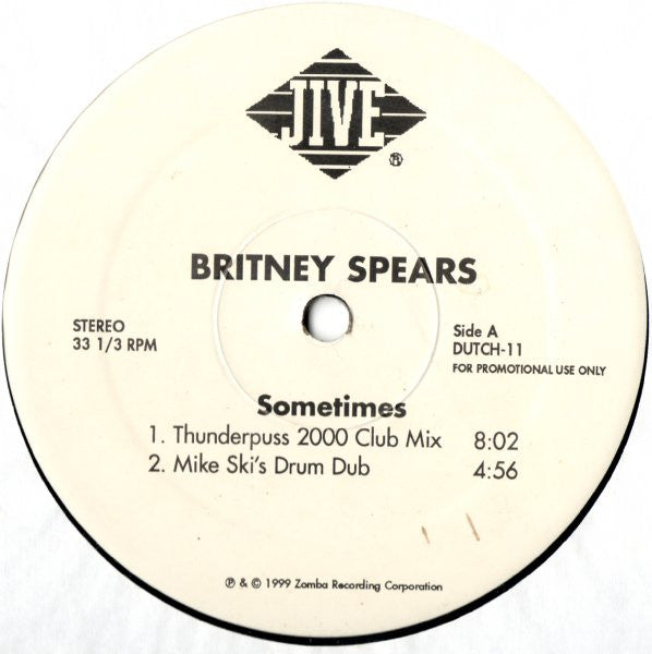 Britney Spears : Sometimes (2x12", Promo)