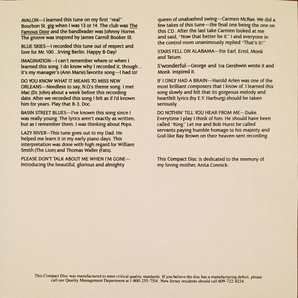 Harry Connick, Jr. : 20 (CD, Album, RE)