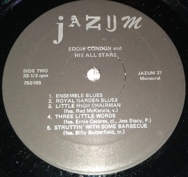 Eddie Condon's Jazz Concert All Stars* : Eddie Condon's Jazz Concert All Stars (LP, Mono, Unofficial)