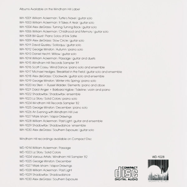 William Ackerman : Past Light (CD, Album)