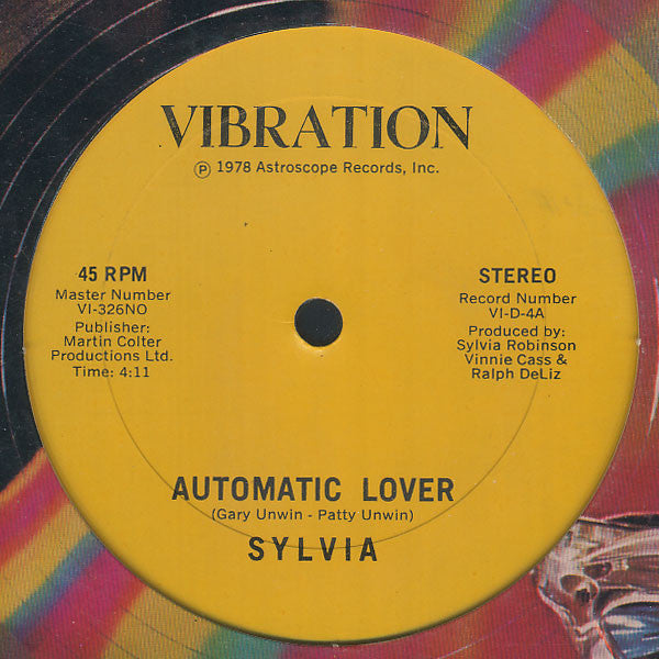 Sylvia* : Automatic Lover (12")