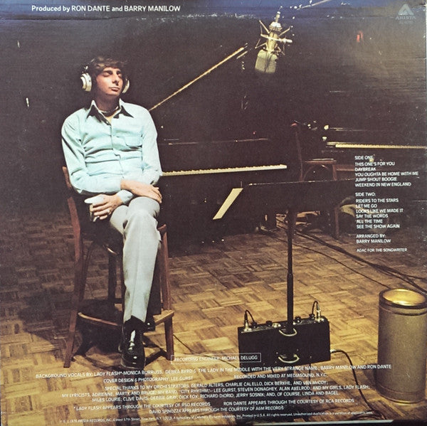 Barry Manilow : This One's For You (LP, Album, Bla)