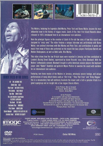 Bob Marley & The Wailers : Catch A Fire (DVD-V, NTSC)