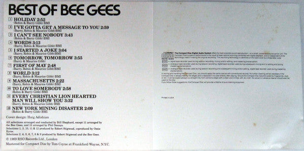 Bee Gees : Best Of Bee Gees (CD, Comp, RE)