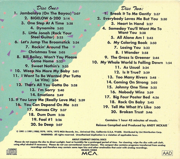 Brenda Lee : Anthology 1956-1980 (2xCD, Comp, RE, Tec)