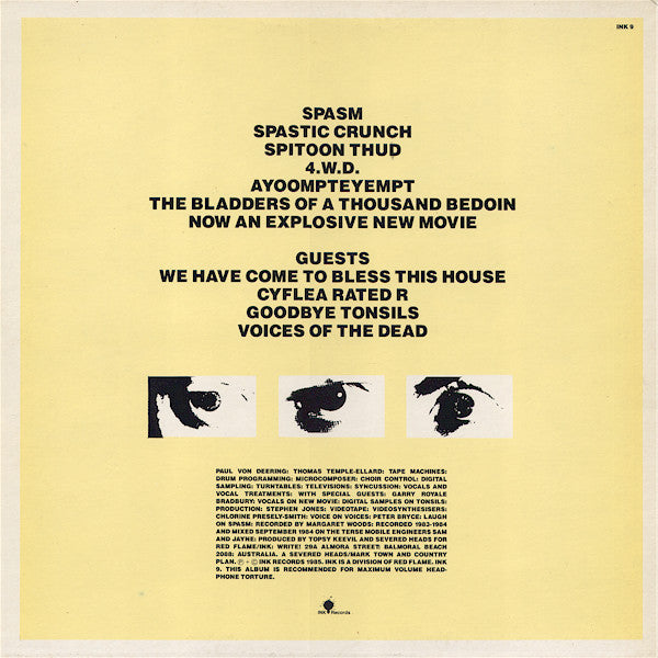 Severed Heads : City Slab Horror (LP, Album)