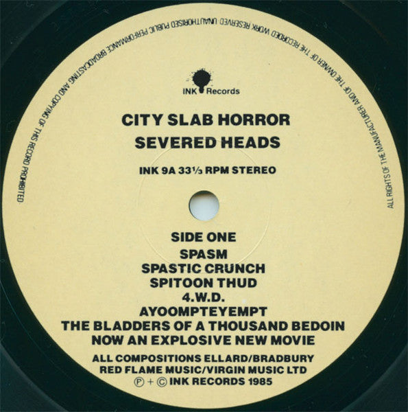 Severed Heads : City Slab Horror (LP, Album)