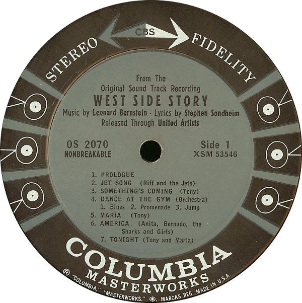 Leonard Bernstein : West Side Story (The Original Sound Track Recording) (LP, Album, Gat)