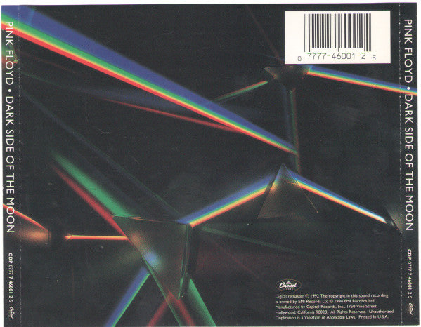 Pink Floyd : Dark Side Of The Moon (CD, Album, RE, RM)