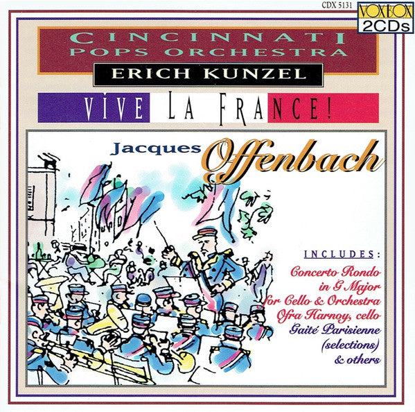 Cincinnati Pops Orchestra, Erich Kunzel, Jacques Offenbach : Vive La France! (2xCD)