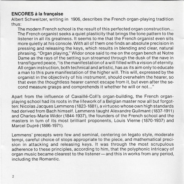Michael Murray (4), Poulenc*, Robert Shaw, Atlanta Symphony Orchestra : Encores À La Française / Concerto For Organ Strings & Timpani (CD, Club, RE)