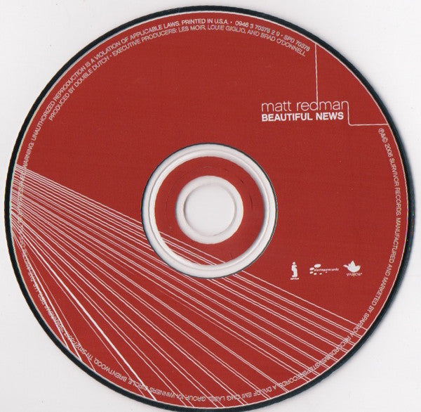 Matt Redman : Beautiful News (CD, Album)