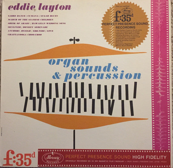 Eddie Layton : Organ Sounds And Percussion (LP, Mono)