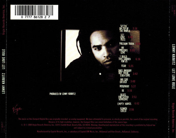 Lenny Kravitz : Let Love Rule (CD, Album)