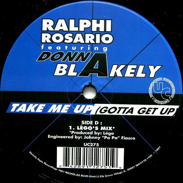 Ralphi Rosario Featuring Donna Blakely : Take Me Up (Gotta Get Up) (2x12")