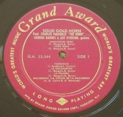 Charles Margulis, "The Horn"* : Solid Gold Horn (LP)