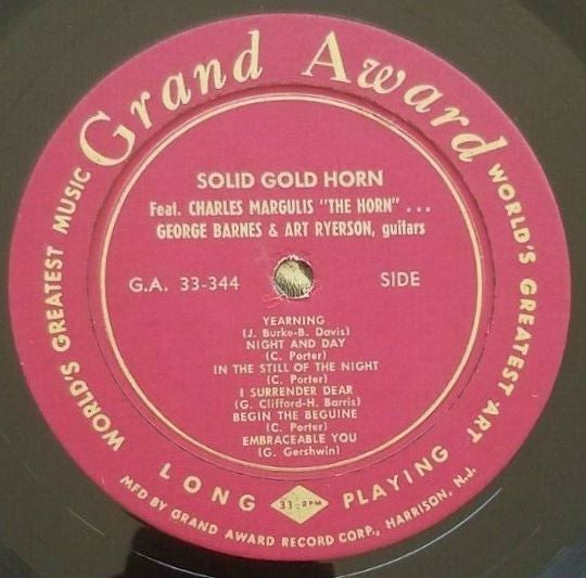 Charles Margulis, "The Horn"* : Solid Gold Horn (LP)