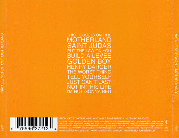 Natalie Merchant : Motherland (HDCD, Album, Enh, Wea)