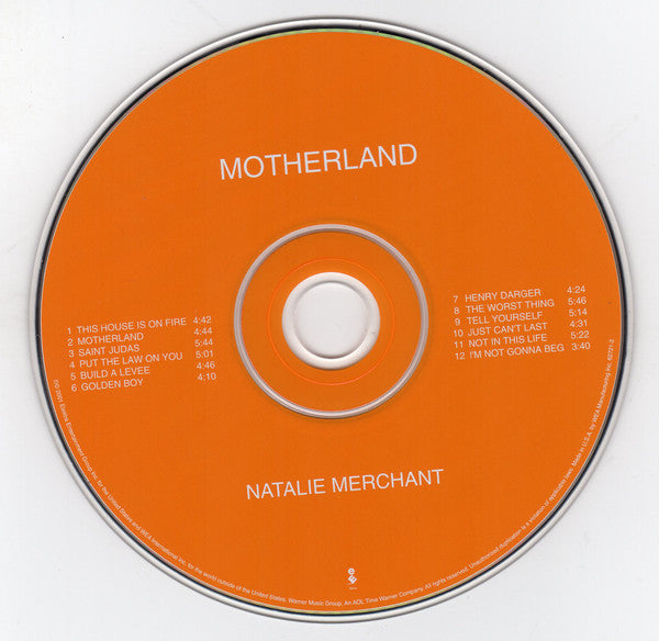 Natalie Merchant : Motherland (HDCD, Album, Enh, Wea)