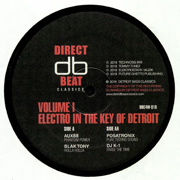 Various : Electro In The Key Of Detroit Volume 1 (12")
