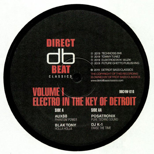 Various : Electro In The Key Of Detroit Volume 1 (12")