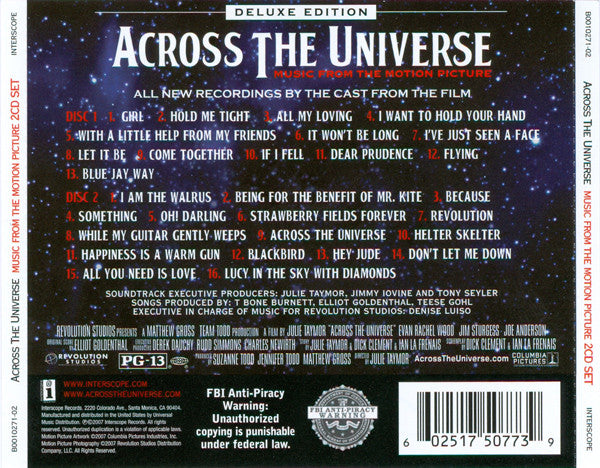 Across The Universe Cast : Across The Universe (Music From The Motion Picture) (2xCD, Album, Dlx, EDC)