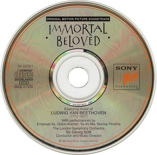 Ludwig Van Beethoven / Sir Georg Solti*, Emanuel Ax, Pamela Frank, Gidon Kremer, Yo-Yo Ma, Murray Perahia, The London Symphony Orchestra* : Immortal Beloved (CD)