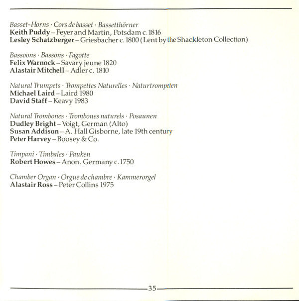 Wolfgang Amadeus Mozart - Kirkby* • Watkinson* • Rolfe-Johnson* • Thomas*, Westminster Cathedral Boys Choir* • Chorus* & Orchestra Of The Academy Of Ancient Music*, Christopher Hogwood : Requiem (CD, Album)