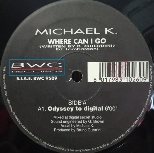 Michael K (3) : Where Can I Go (12")