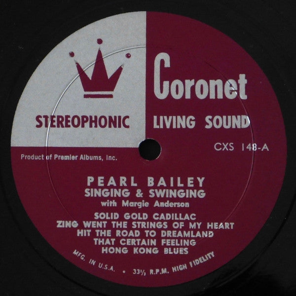 Pearl Bailey with Margie Anderson : Singing & Swinging (LP, Album)