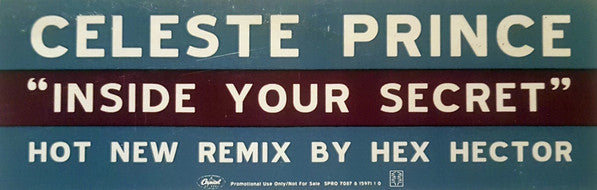 Celeste Prince : Inside Your Secret (12", Promo)
