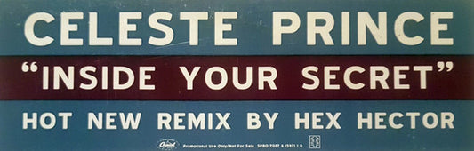 Celeste Prince : Inside Your Secret (12", Promo)