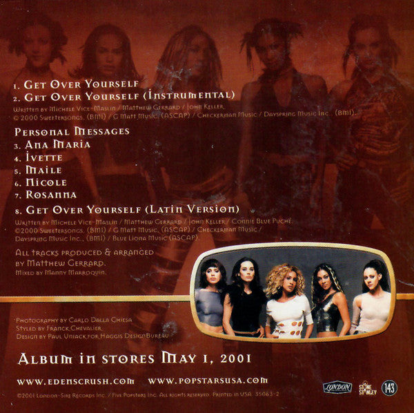 Eden's Crush : Get Over Yourself (CD, Single)