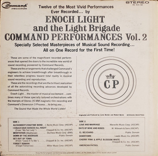 Enoch Light : Command Performances Volume 2 (LP, Album, Comp)