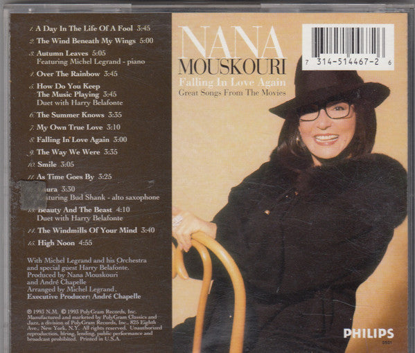 Nana Mouskouri : Falling In Love Again: Great Songs From The Movies (CD, Album)