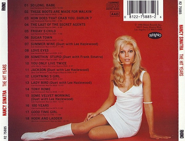 Nancy Sinatra Featuring Lee Hazlewood And Frank Sinatra : The Hit Years (CD, Comp, Mono, RE)