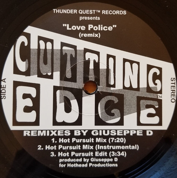 Cutting Edge (3) : Love Police (Remix) (12")