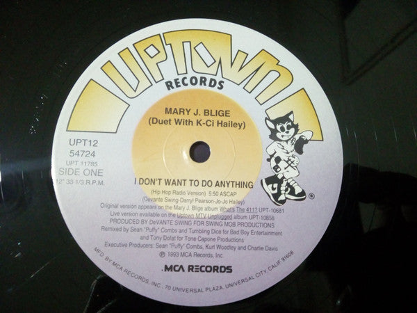 Mary J. Blige Duet With K-Ci : I Don't Want To Do Anything (12", Single)